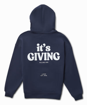 IT'S GIVING Hoodie - Navy