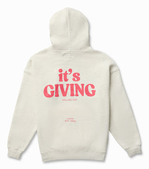 IT'S GIVING Hoodie - OAT PINK