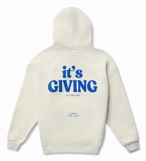 IT'S GIVING Hoodie - OAT BLUE