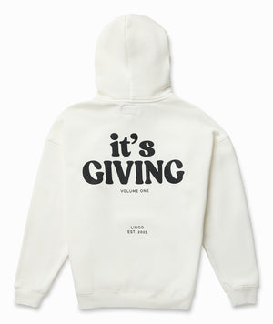 IT'S GIVING Hoodie - White