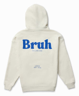 BRUH Hoodie - OAT BLUE